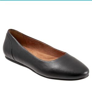 Softwalk Shiraz Black Ballet Flat - 8W